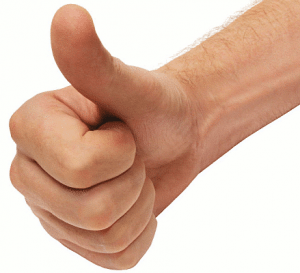 thumbs up large