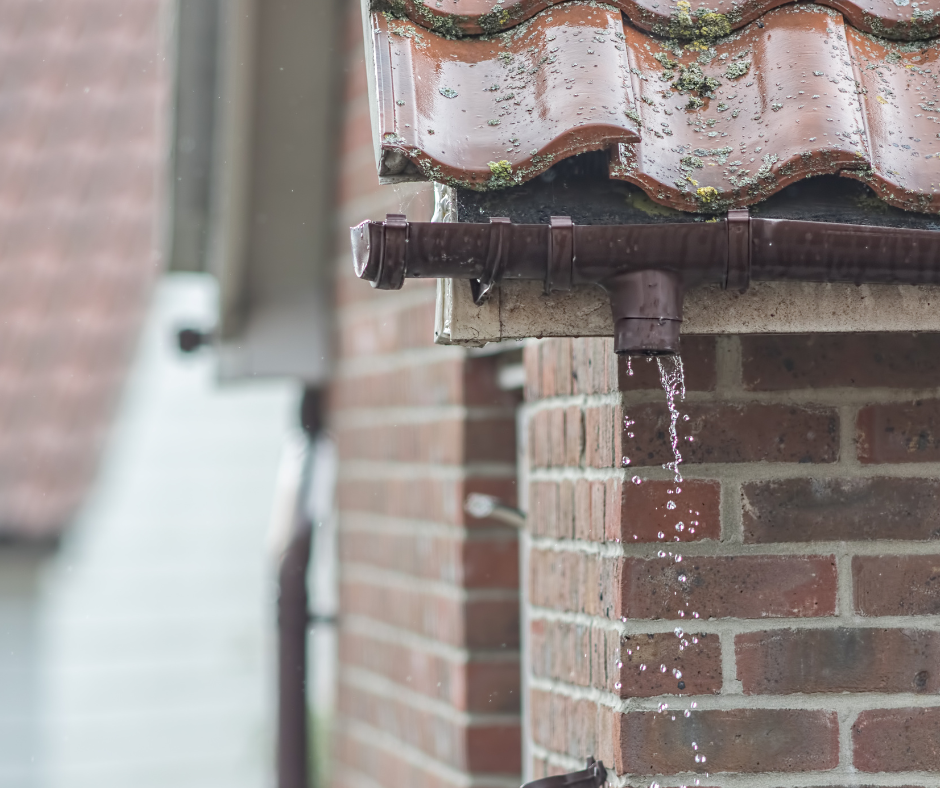 gutter leak gutter leak